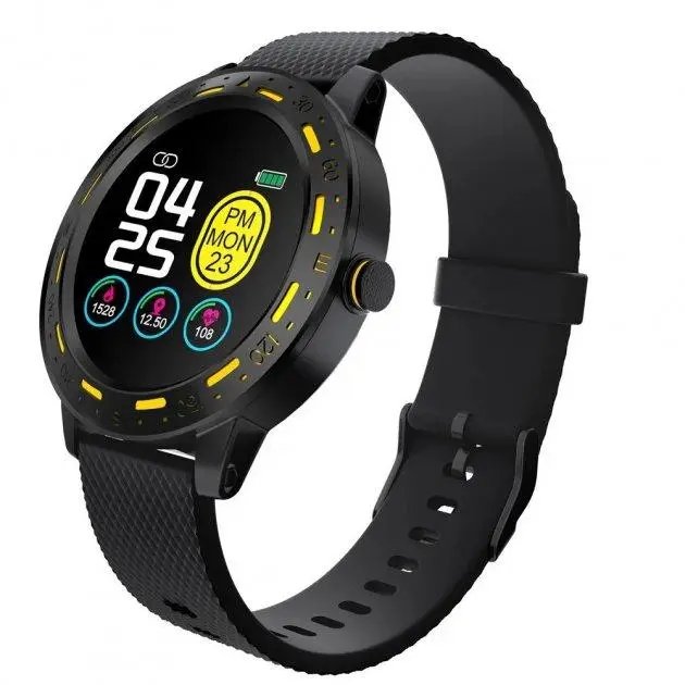 Смарт-годинник S18 Smartwatch (Bluetooth 4.0, тонометр) — Чорний