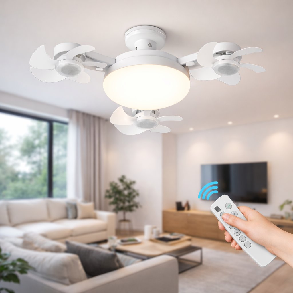 LED лампа-вентилятор AY1055 50W — Оптимальне поєднання світла та свіжості