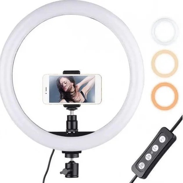 Кільцева LED лампа XD-260 (26 см) — Компактний стандарт для ідеальних селфі