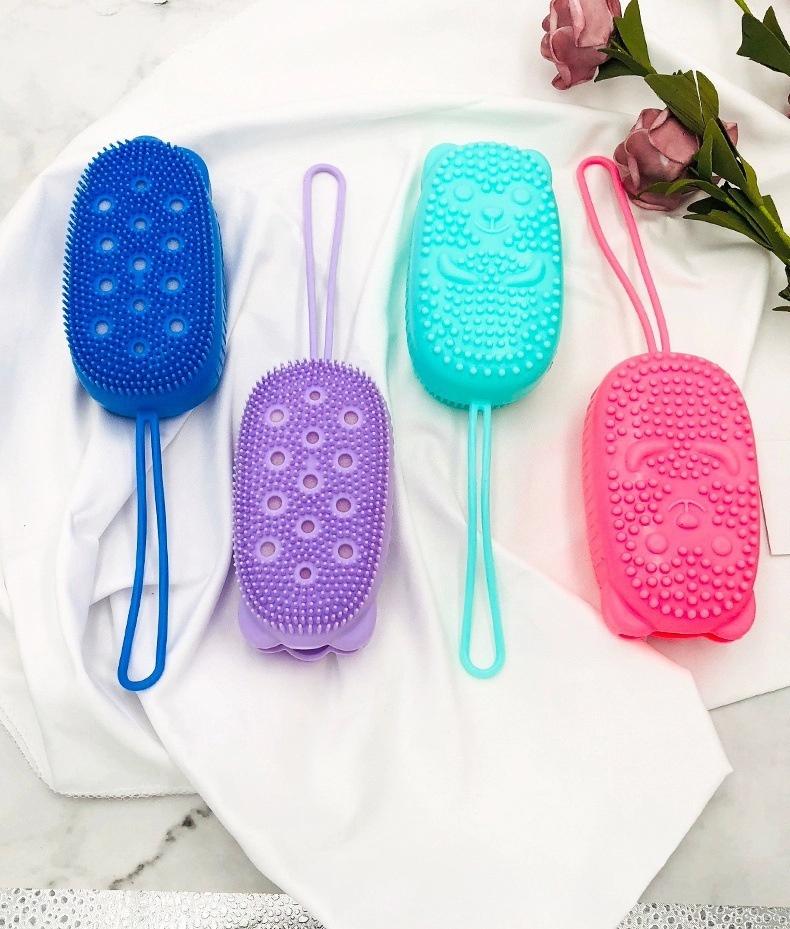 Силіконова масажна щітка-мочалка Bubble Bath Brush: Ідеальне очищення та ніжний догляд під час кожного душу
