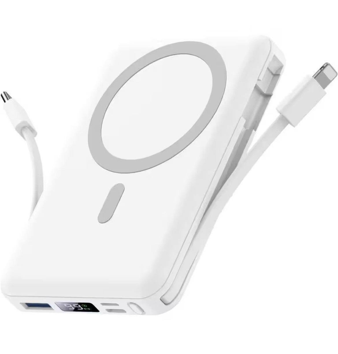Магнітний Power Bank Yiisonger KT-D011 — Універсальна енергія 10000mAh,Білий