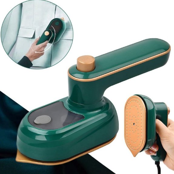 Парова вертикальна мініпраска Portable Electric Iron 2в1 — Ідеальний вигляд речей удома та в подорожах