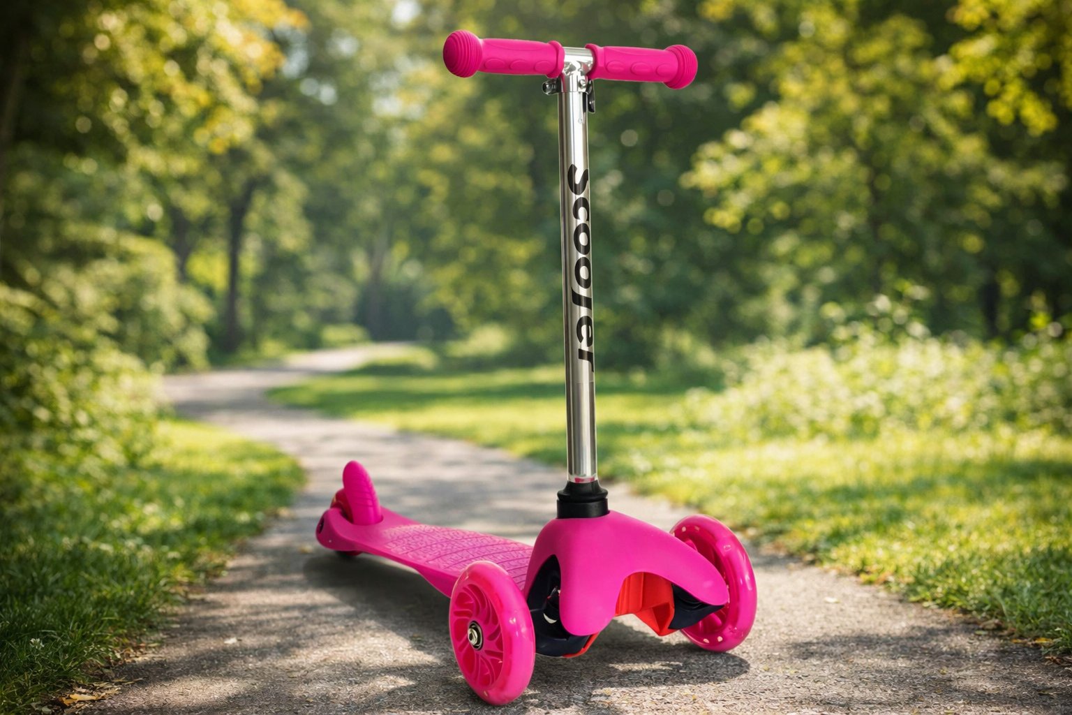 Дитячий триколісний самокат Scooter Mini 073: Перший транспорт для яскравих прогулянок,Рожевий