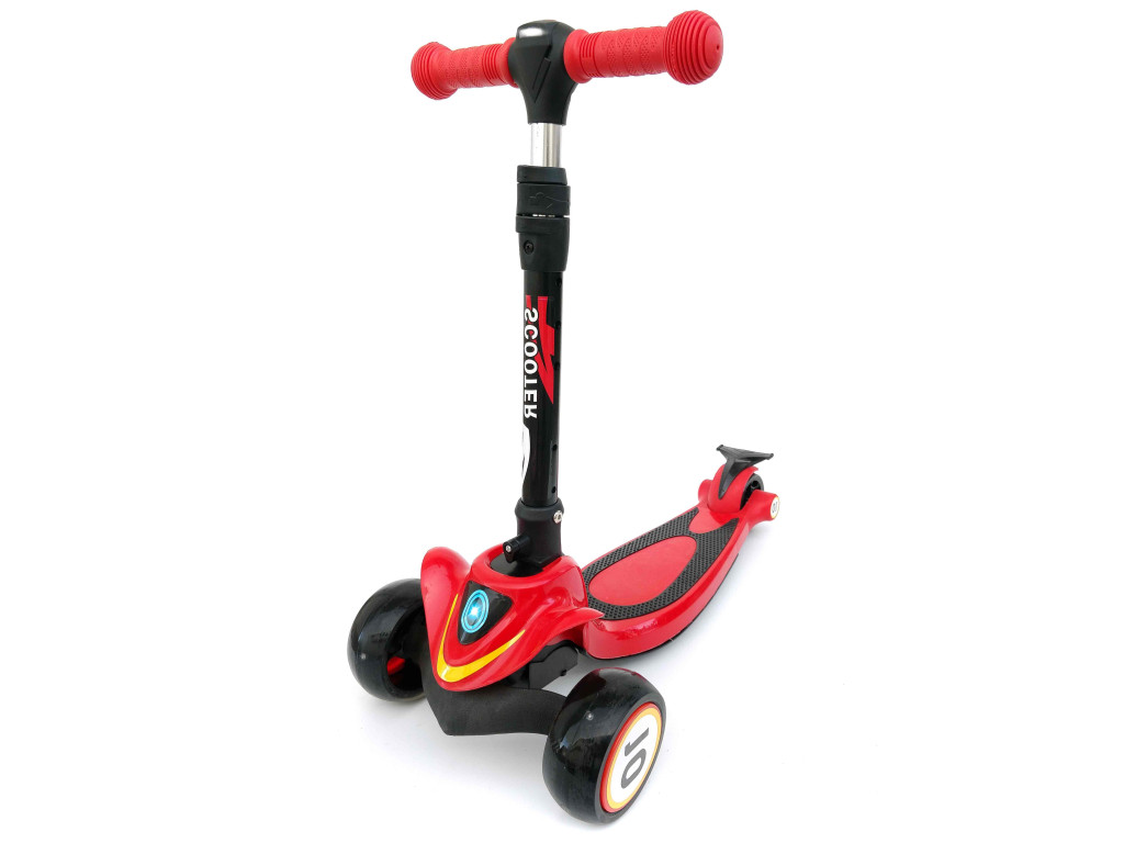 Дитячий триколісний самокат Scooter Fly F4: Потужний позашляховик для маленьких райдерів,Червоний