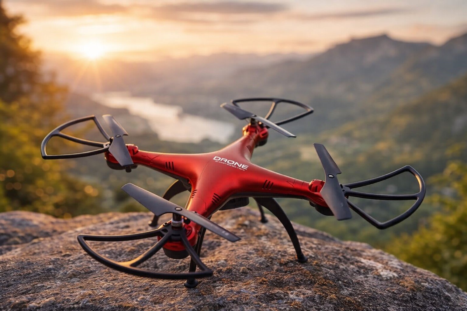 Квадрокоптер DM-93 1 Million — Складаний дрон із HD-камерою та FPV-режимом,Червоний