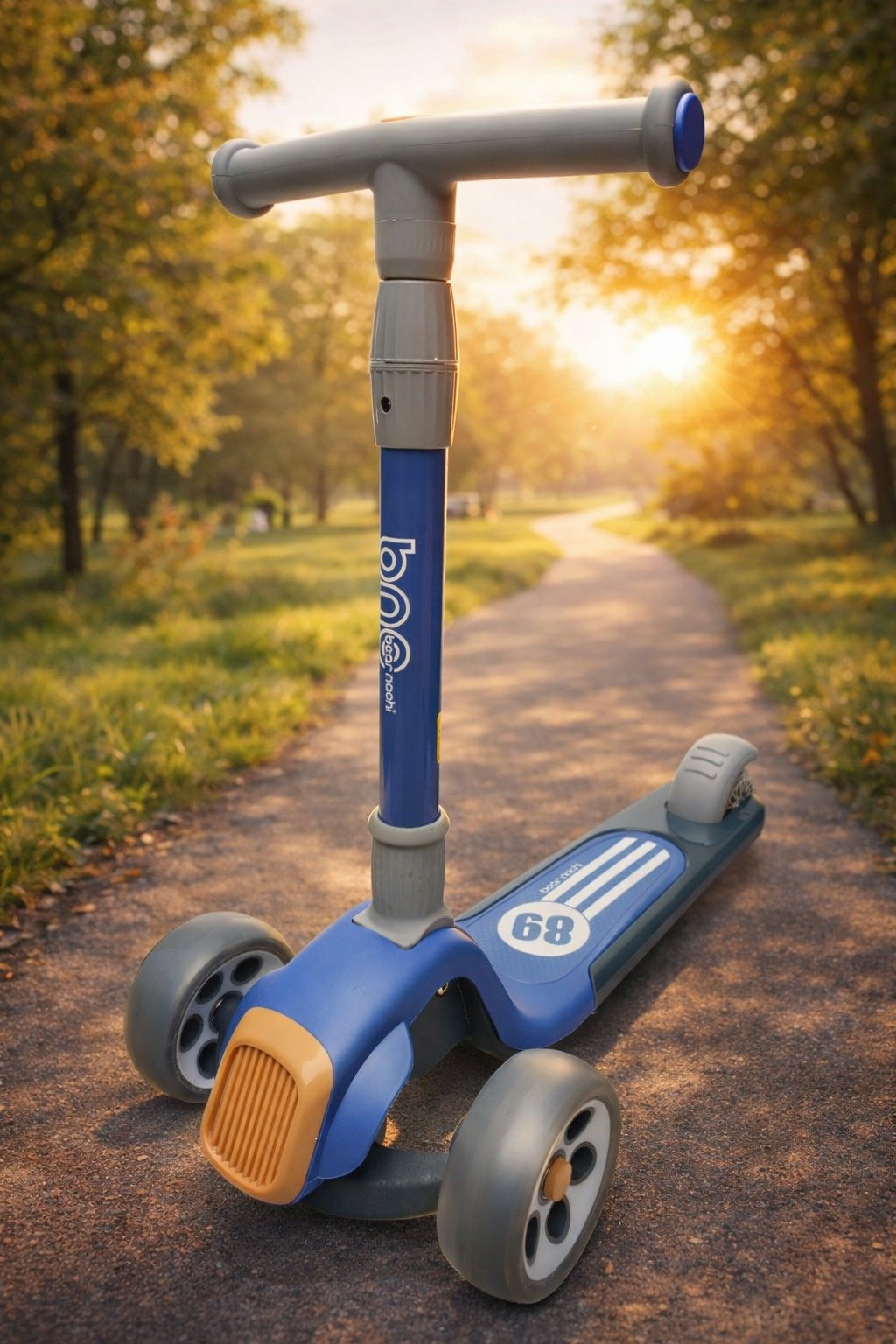 Дитячий триколісний самокат Best Scooter M1: Максимальна витривалість та футуристичний дизайн,Синій