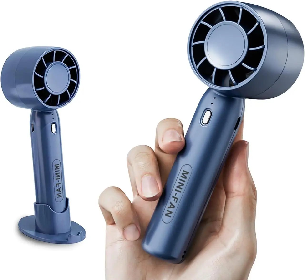 ПОРТАТИВНИЙ МІНІ-ВЕНТИЛЯТОР HANDHELD FAN Т10,Синій
