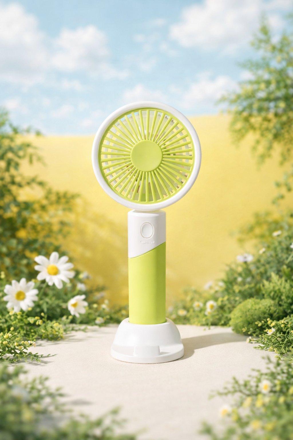 ПОРТАТИВНИЙ МІНІ-ВЕНТИЛЯТОР PORTABLE FAN 6+,Салатовий