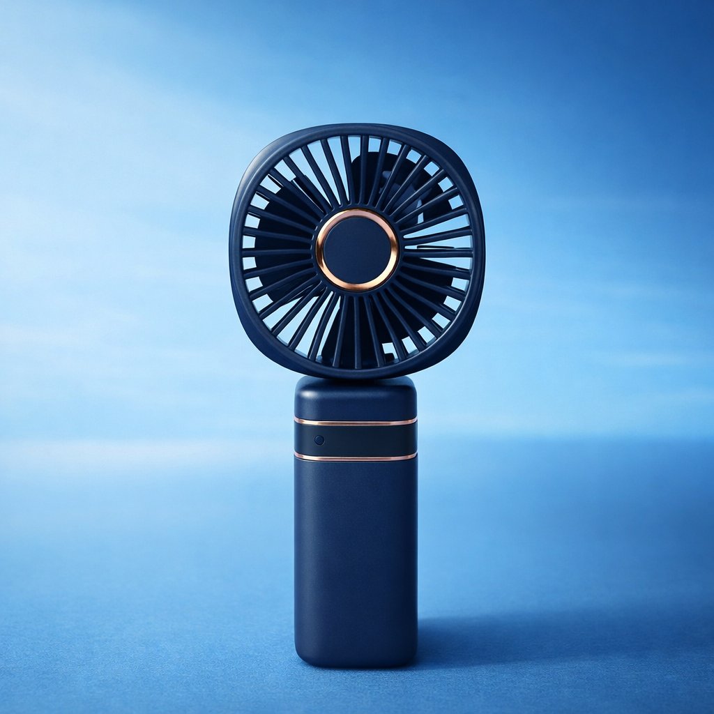 ПОРТАТИВНИЙ МІНІ-ВЕНТИЛЯТОР PORTABLE SMALL FAN S21,Синій