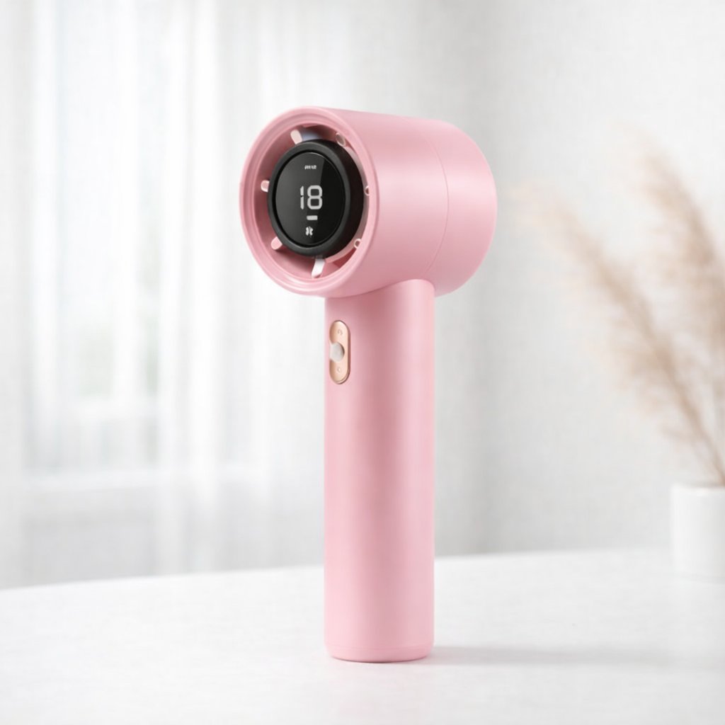 ПОРТАТИВНИЙ МІНІ-ВЕНТИЛЯТОР TURBO HANDHELD FAN T11,Рожевий