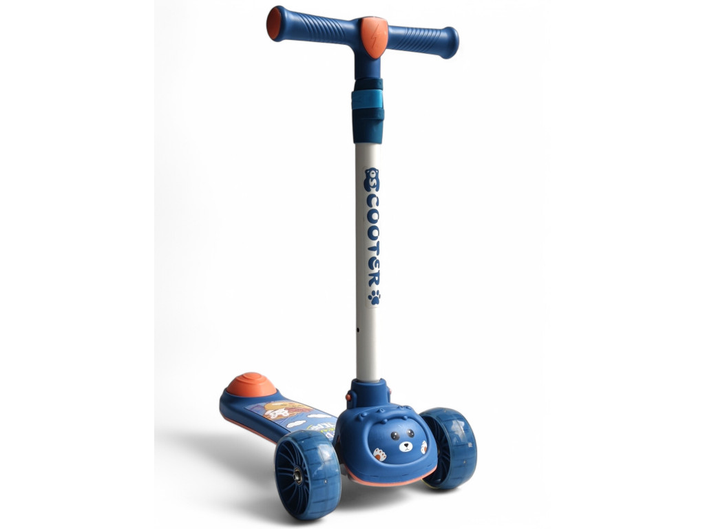 Дитячий триколісний самокат Scooter Happy 616-3: Музична подорож для найменших