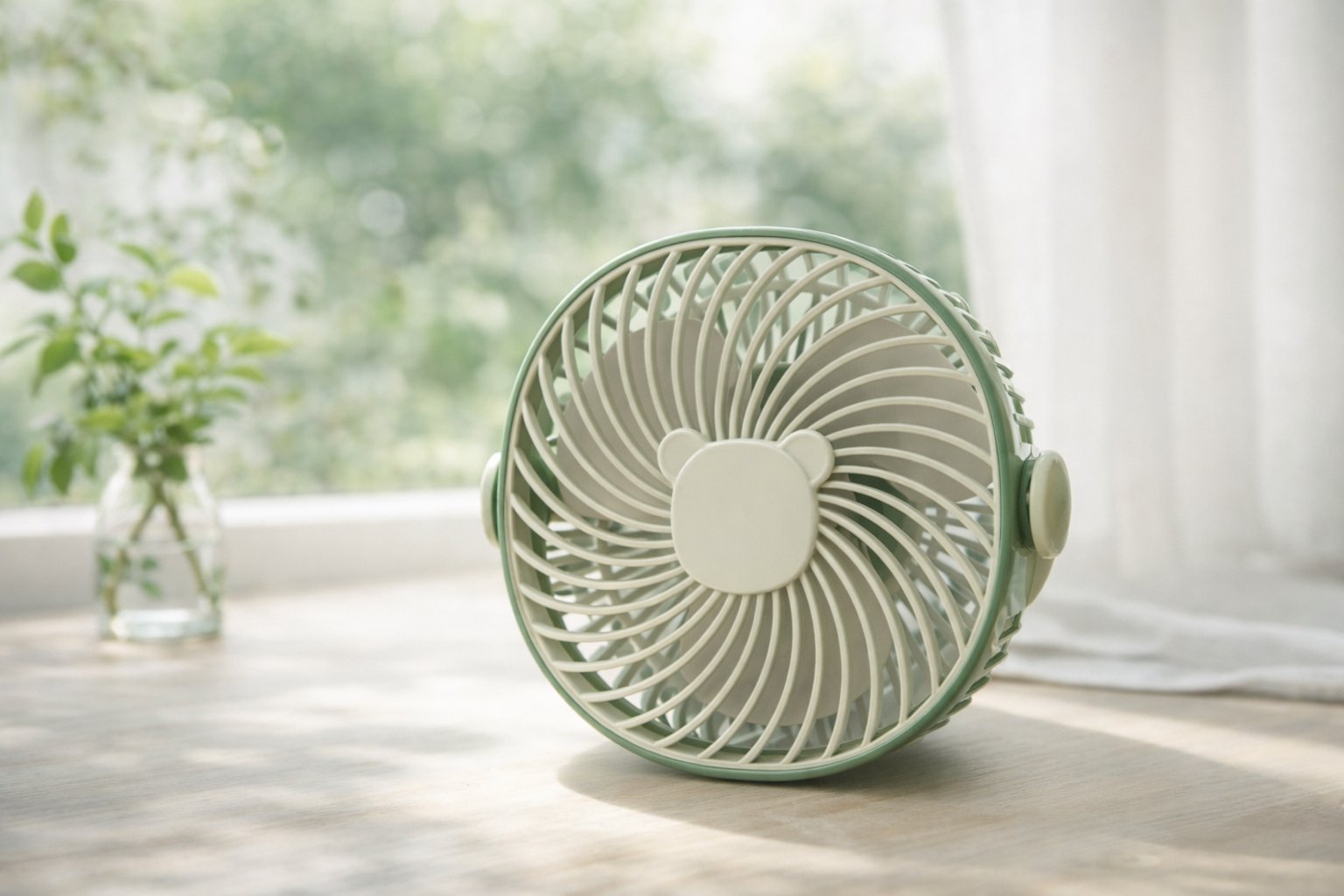 НАСТІЛЬНИЙ/НАСТІННИЙ ВЕНТИЛЯТОР DESKTOP WALL MOUNTED FAN «BEAR’S»,Зелений