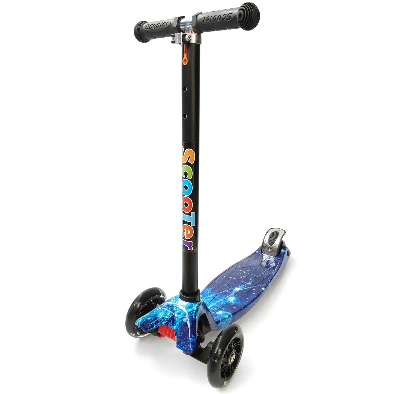 Дитячий триколісний самокат Scooter 072S: Ультралегкість та впевнений хід,Галактика