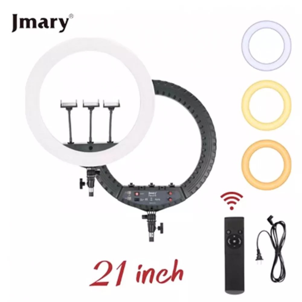 Професійна кільцева LED лампа Jmary FM-21R 53 см 72 Вт — потужне світло для бездоганного контенту