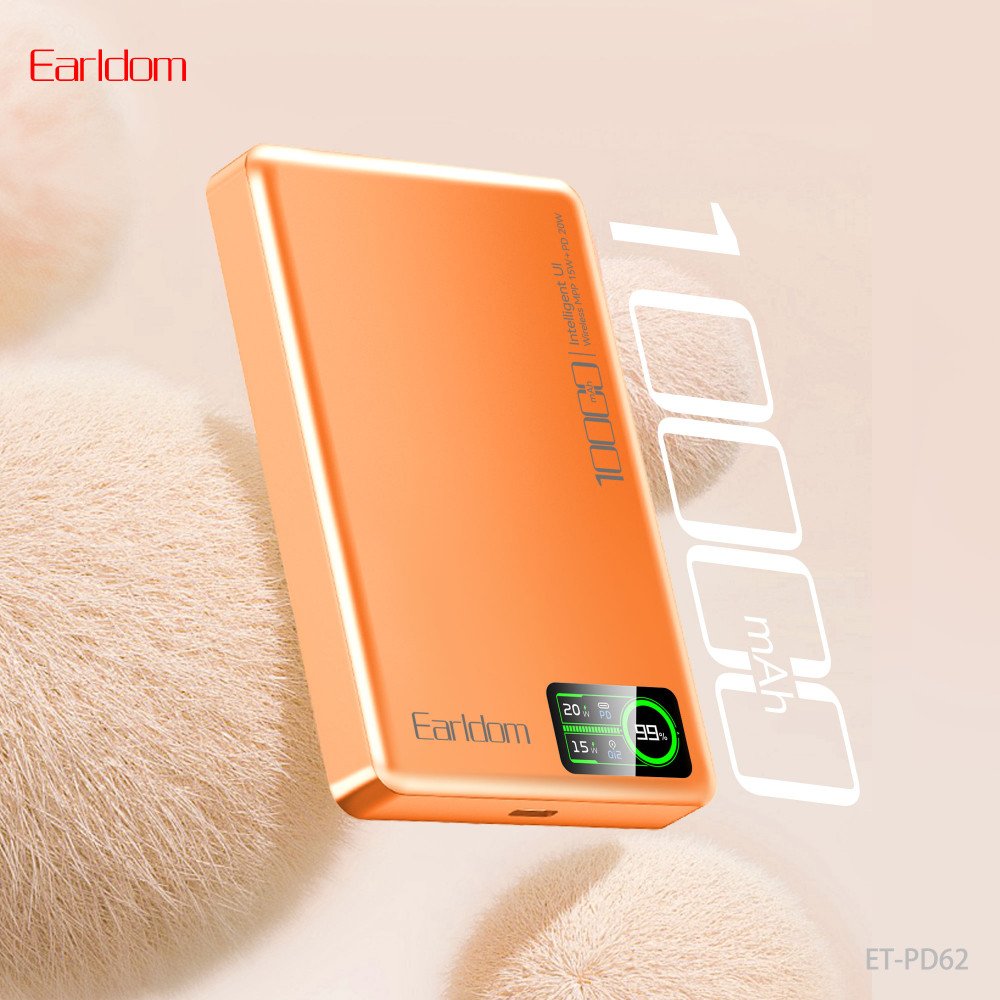 Повербанк Earldom ET-PD62 10000 mAh — надійний запас енергії для ваших гаджетів