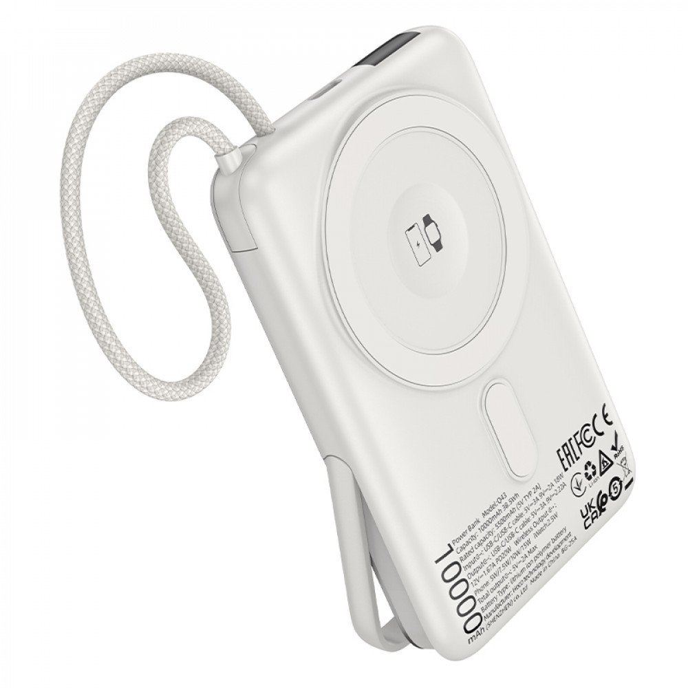 Повербанк Hoco Q43 10000 mAh — універсальний помічник із підтримкою MagSafe 