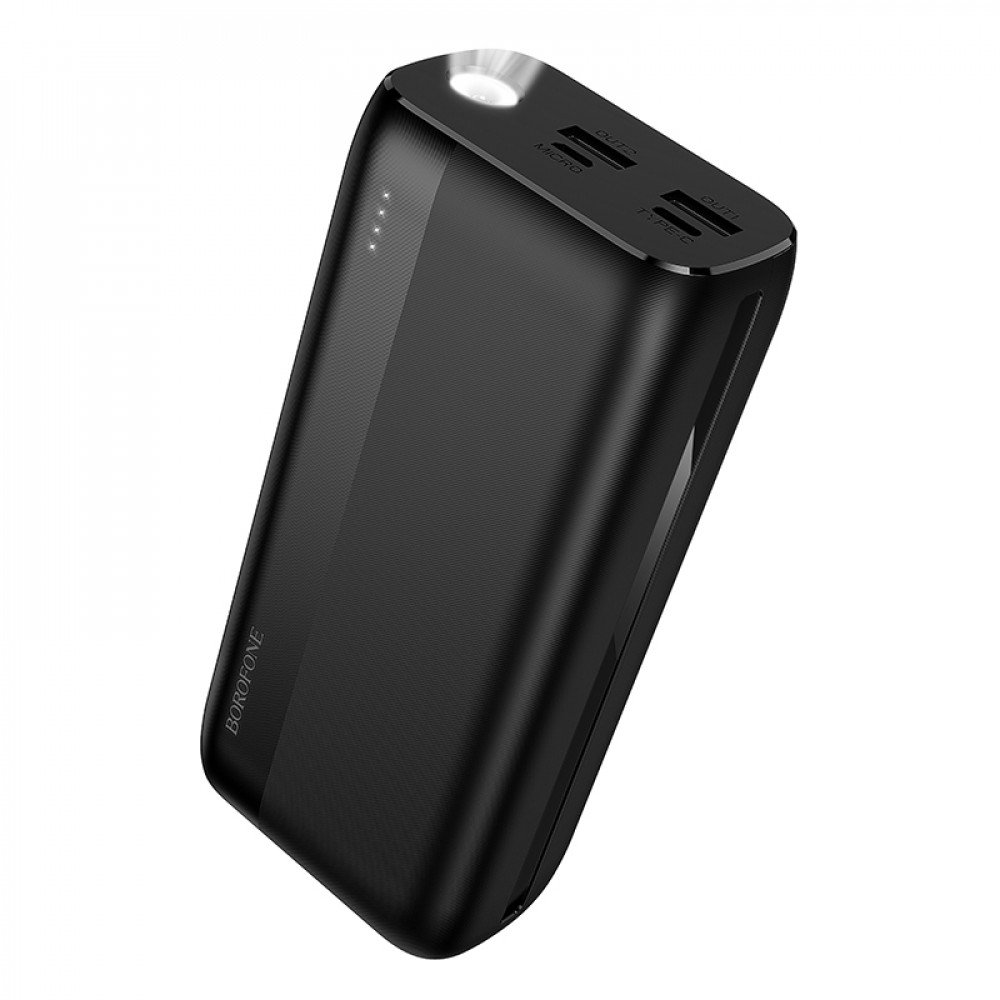 Повербанк Borofone BJ86A 30000 mAh — потужність та корисне підсвічування для будь-яких умов