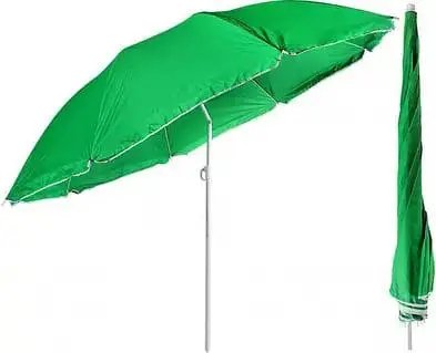 Пляжний парасоль 1,8 м,спиці ромашка Зелений