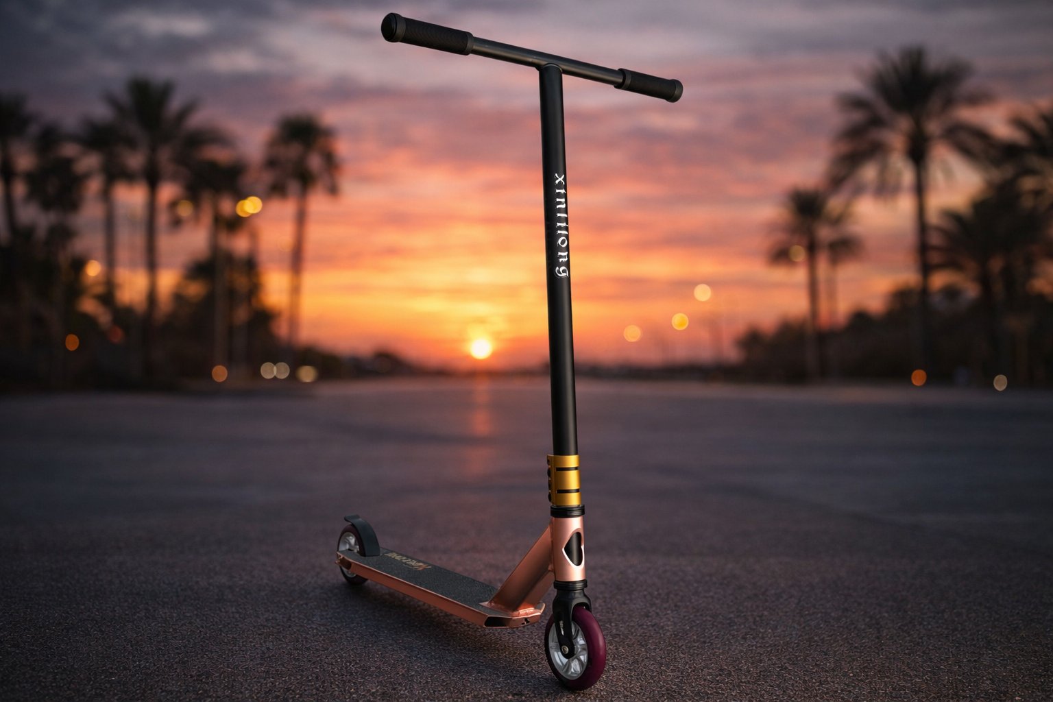 Трюковий самокат Scooter Xinlilong High 02A: Професійна компресія HIC та подовжене кермо,Жовтий