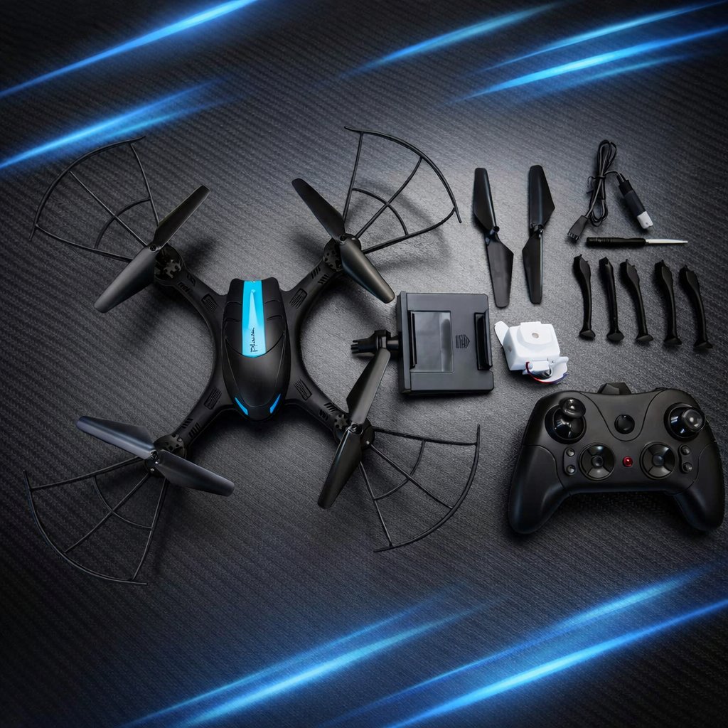 Квадрокоптер із камерою (LH-X43W Wi-Fi) — дрон із FPV-трансляцією та пультом керування