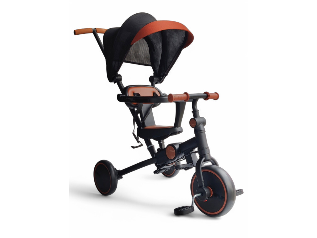 Триколісний велосипед-беговел 3 в 1 Royal Leather Trike 105-2: Преміальний комфорт та повна трансформація,Червоний