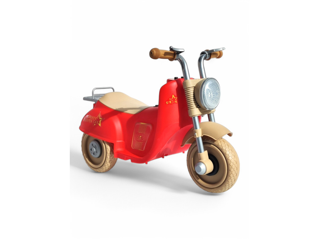 Дитячий толокар Babymoto ST-618: Стильний ретро-мопед для перших подорожей