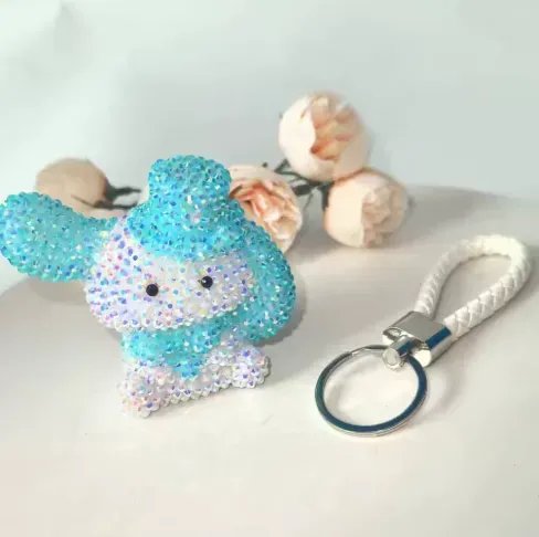 Брелок «Cinnamoroll» — набір для творчості в техніці алмазної мозаїки