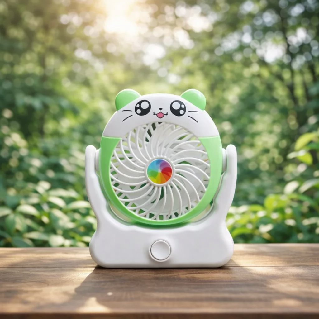 Портативний настільний вентилятор Mini Fan,Зелений