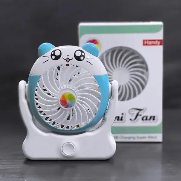 Портативний настільний вентилятор Mini Fan,Синій