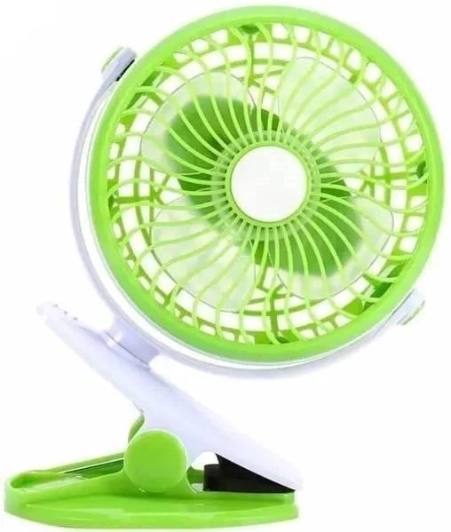 Портативний вентилятор Mini Fan на прищепці,Зелений