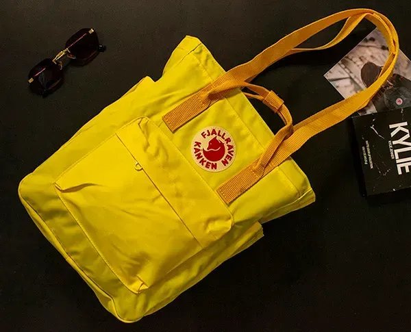 Стильний рюкзак-трансформер Fjallraven Kanken 14л (36х30х15 см) – Жовтий