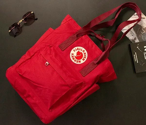 Практичний рюкзак-трансформер Fjallraven Kanken 14л (36х30х15 см) – Бордовий