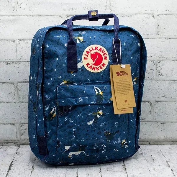 Рюкзак Fjallraven Kanken Art 16л (38х28х14 см) – Синій