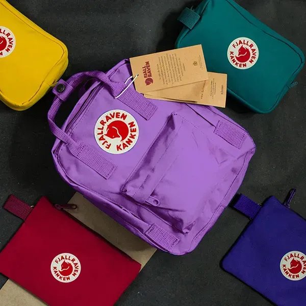 Компактний рюкзак Fjallraven Kanken 7л (27х21х10 см) – Лавандовий