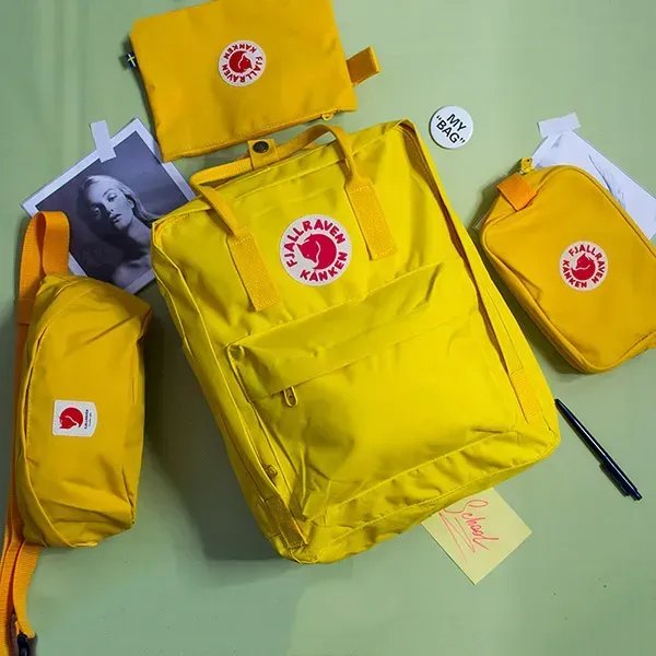 Рюкзак Fjallraven Kanken 16л (37х28х12 см) – Жовтий