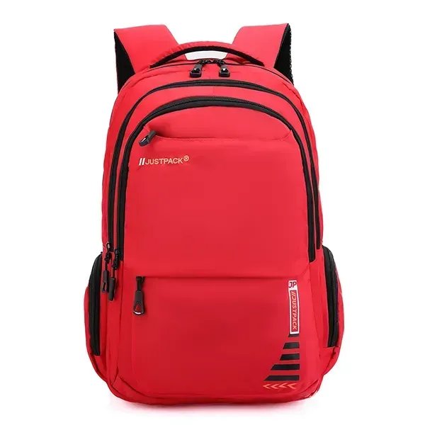 Червоний міський універсальний рюкзак Justpack з ортопедичною спинкою для ноутбука до 17 дюймів