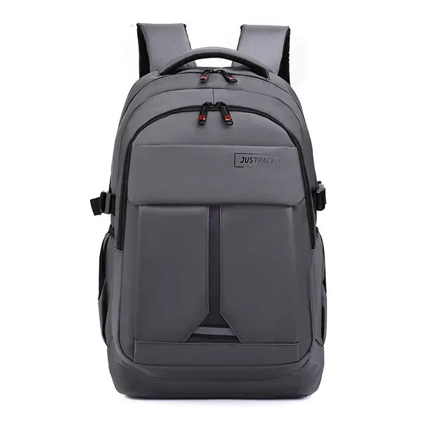 Сірий міський універсальний рюкзак Justpack із твердою спинкою для ноутбука до 17 дюймів