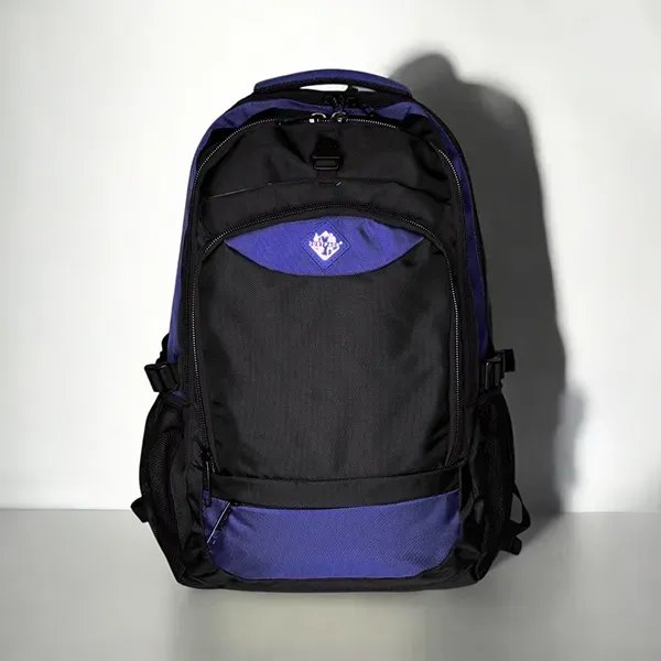 Синій місткий міський рюкзак Justpack з ортопедичною спинкою для ноутбука до 17 дюймів