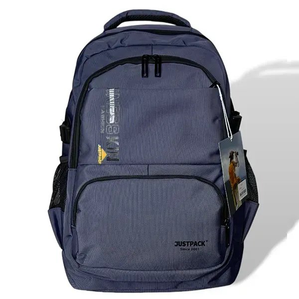 Синій великий міський універсальний рюкзак Justpack з ортопедичною спинкою та кишенею антикрадій для ноутбука до 17 дюймів