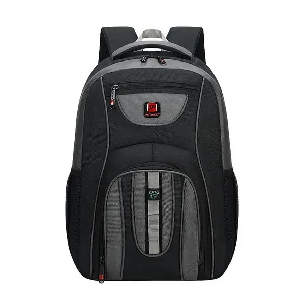 Сірий міський рюкзак Justpack з компасом та відділенням для ноутбука до 15.6 дюйма
