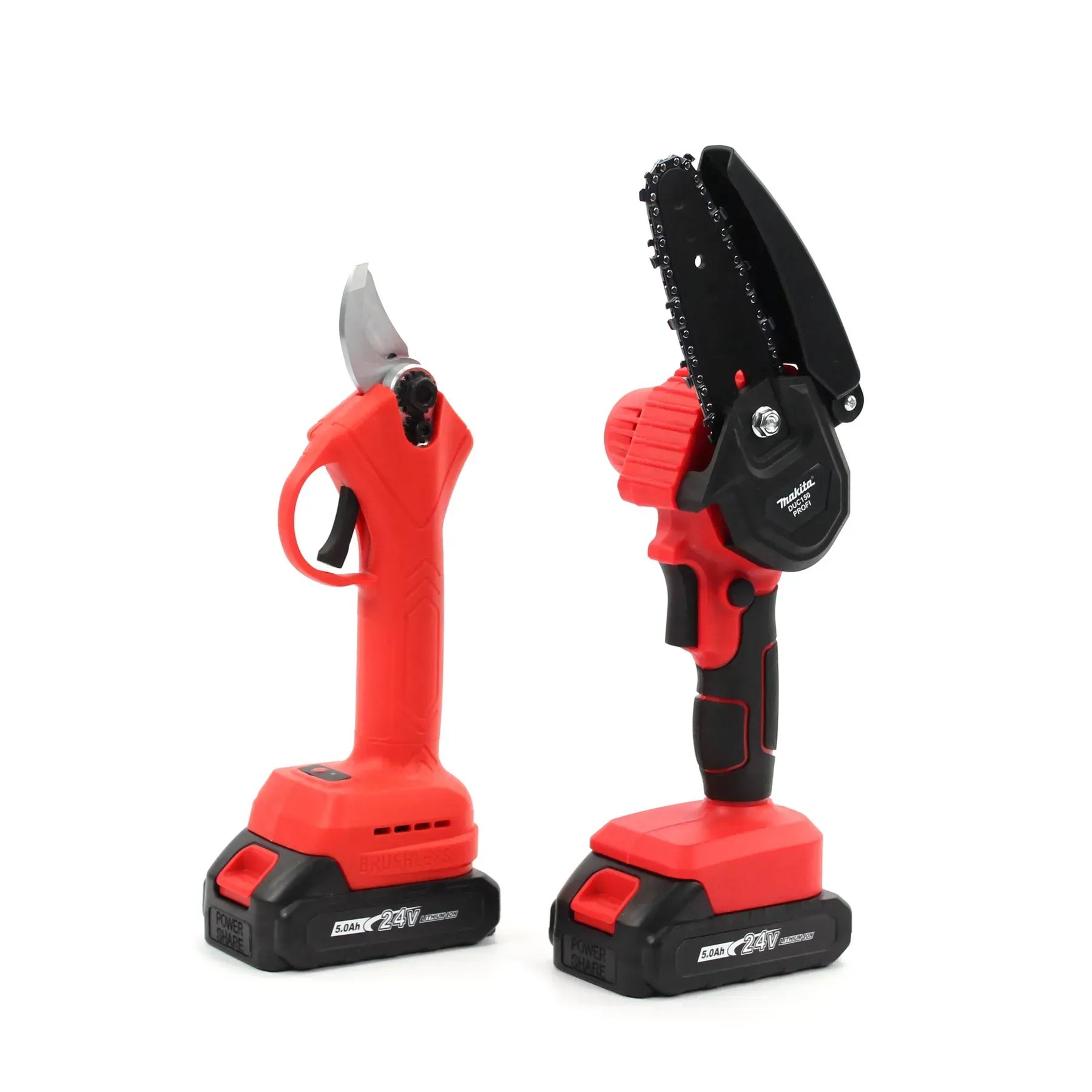 Акумуляторний набір 2в1 Makita PROFI (міні-пила DUC150 + секатор DUP270, 24V, 5.0 А·год, кейс): Професійний догляд за садом!