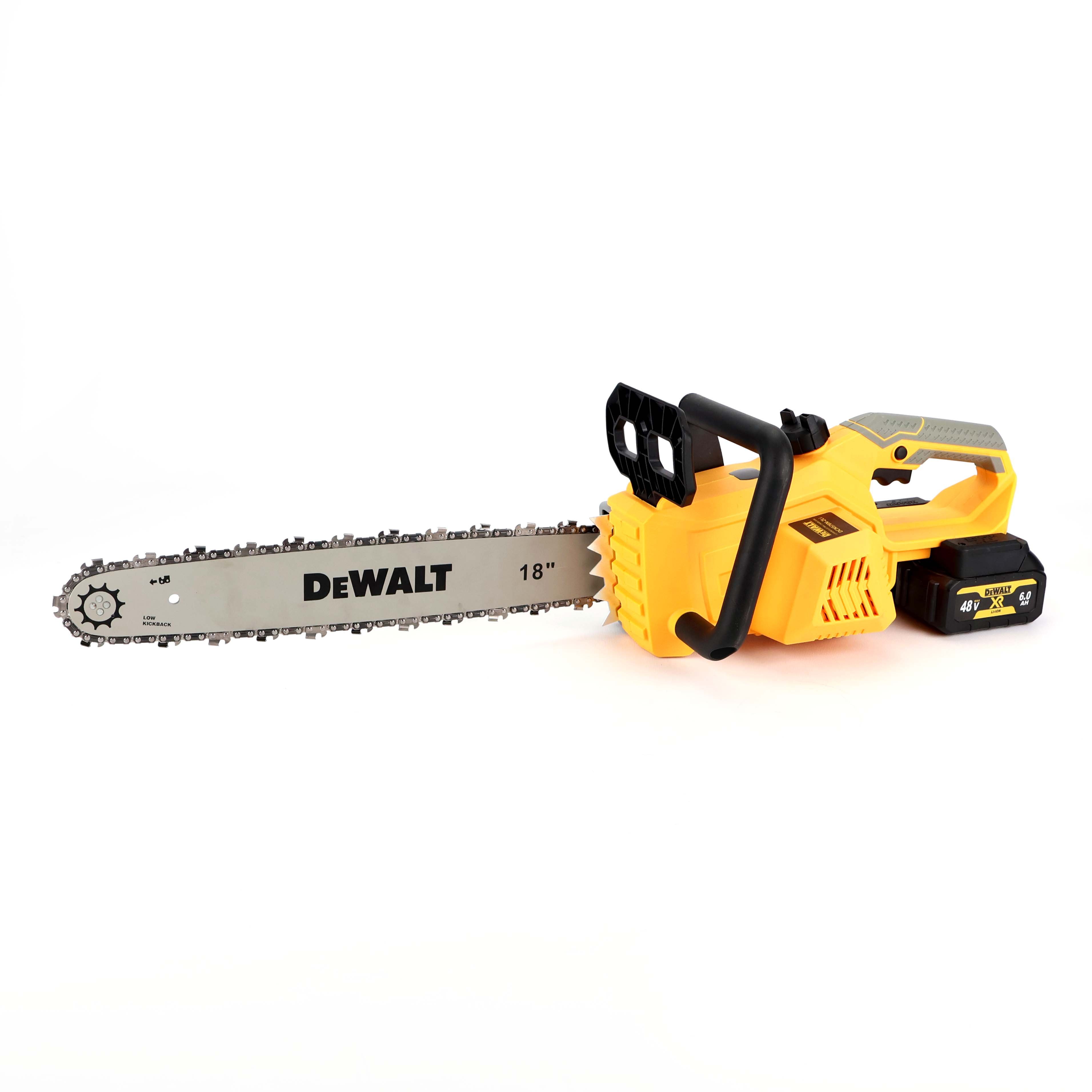 Акумуляторна пила DeWalt DCN576N-2Li (36V, 6.0 А·год, шина 45 см, 2 АКБ): Потужність та надійність для професійних задач!