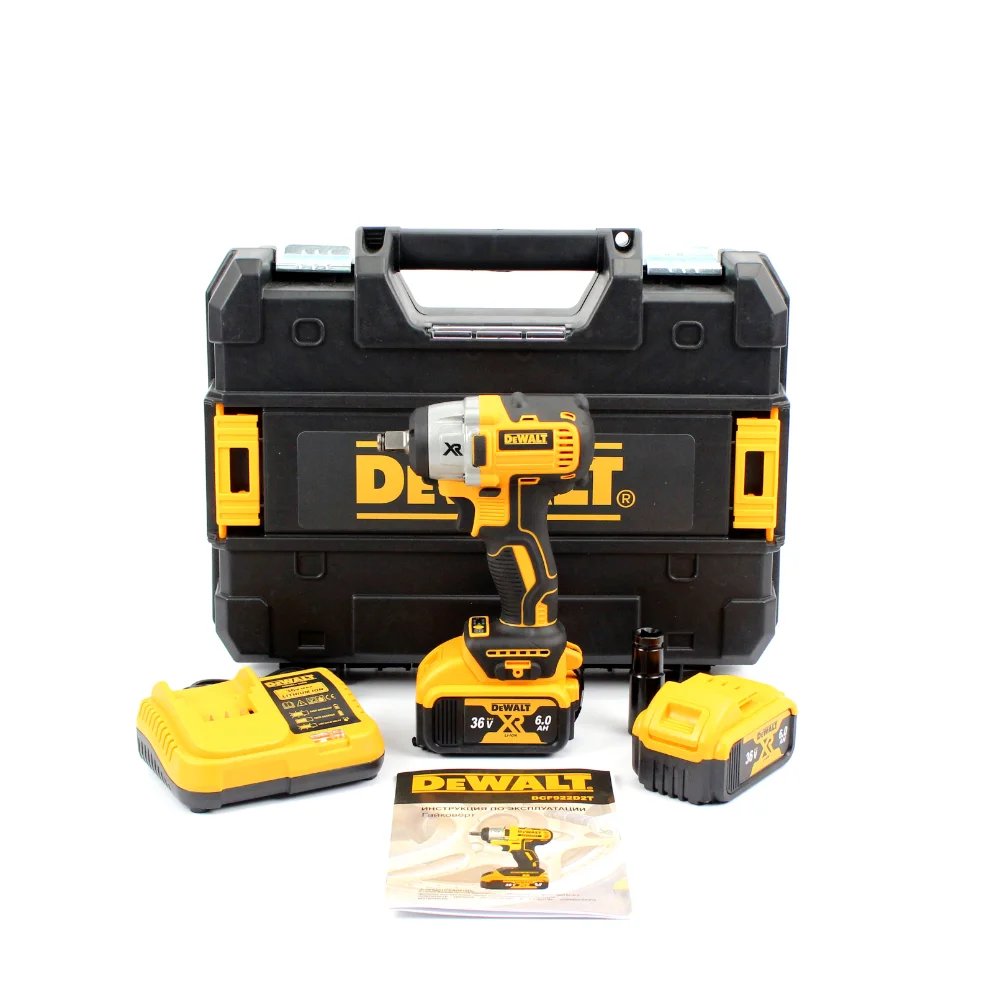 Акумуляторний ударний гайкокрут DeWalt DCF922D2T (36V, 5.0 А·год): Професійна потужність та високий крутний момент!