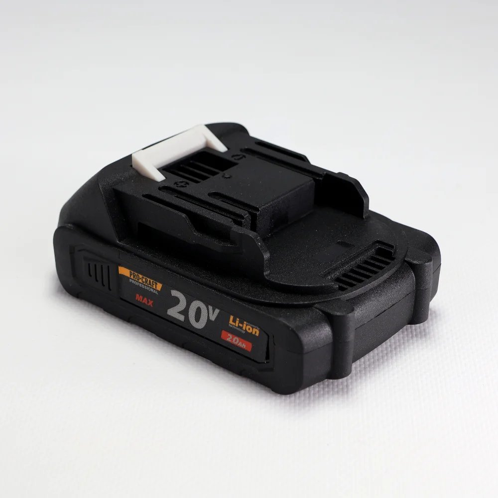 Акумуляторна батарея PRO-CRAFT 20/2 UNIVERSAL (20V, 2Ah, посадка Makita): Надійне джерело живлення для вашого інструменту!