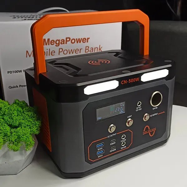 Портативна зарядна станція 500W (479Wh / 129600 mAh, Li-Ion): Надійне автономне джерело живлення для гаджетів та техніки!