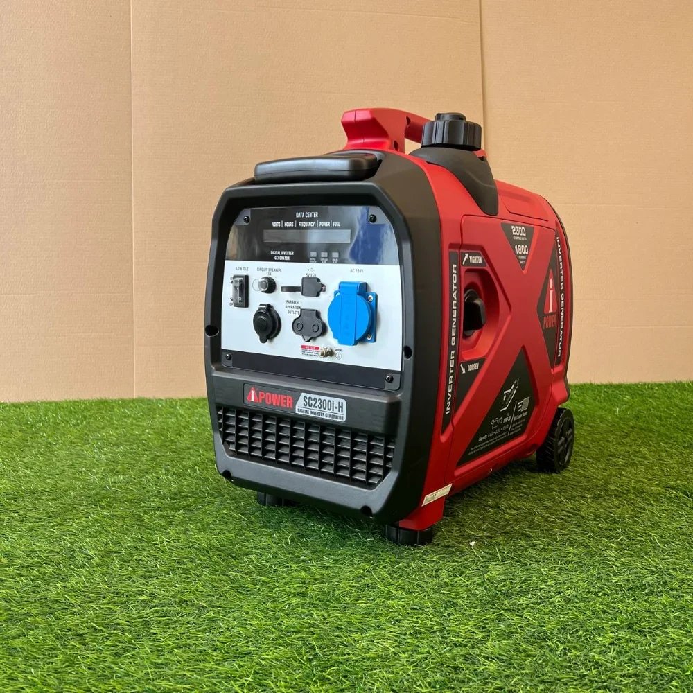 Інверторний бензиновий генератор iPower SC2300I-H (1.8 / 2.3 кВт, Оригінал): Компактне джерело чистої енергії з колесами та ручкою!