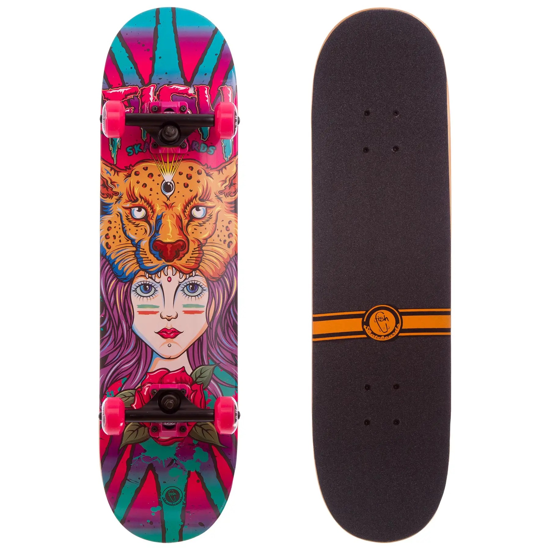 Скейтборд Fish Skateboard 3108: Професійна якість для впевнених райдерів,Girl