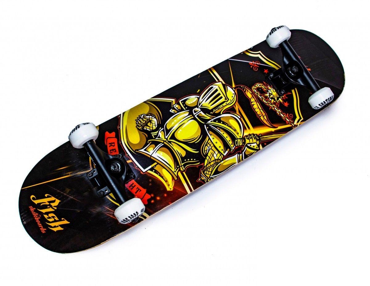 Скейтборд Fish Skateboard 3108: Професійна якість для впевнених райдерів,Лицар