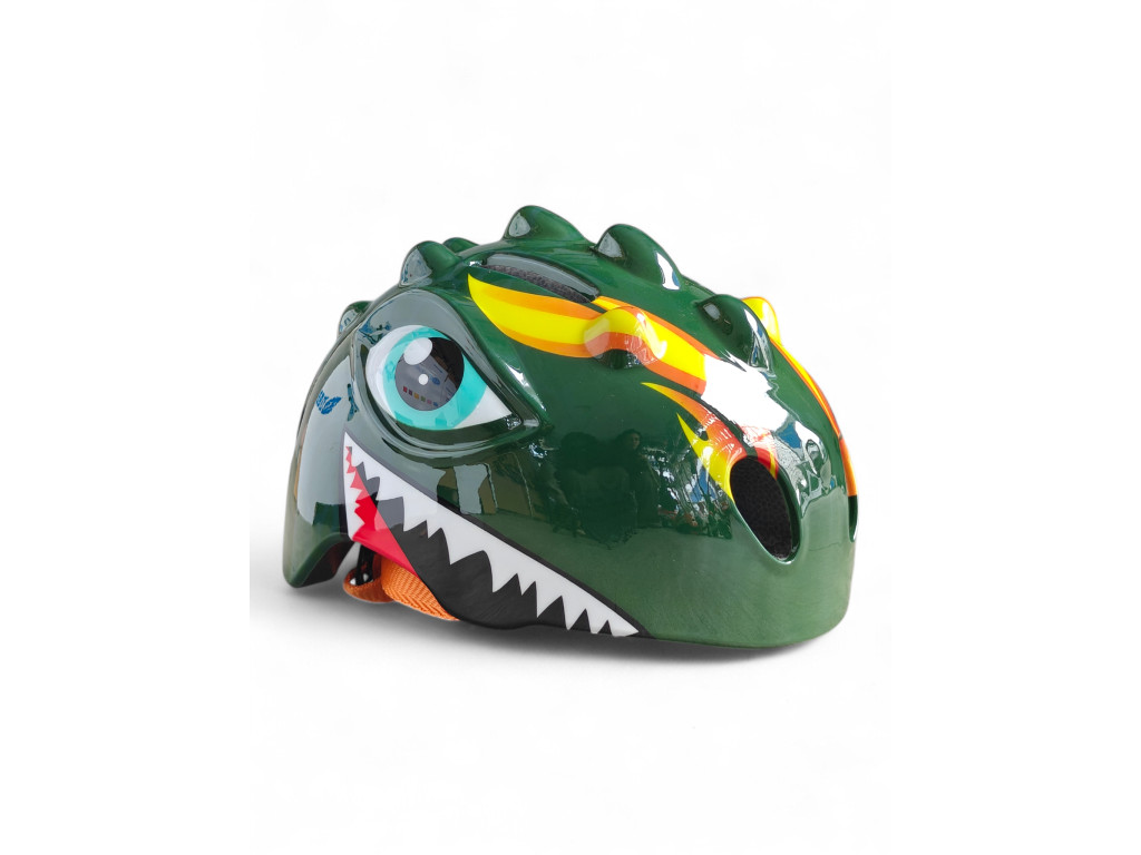 Дитячий захисний шолом Dino Rider CL-KL-02: Безпека та комфорт для маленьких дослідників,Зелений