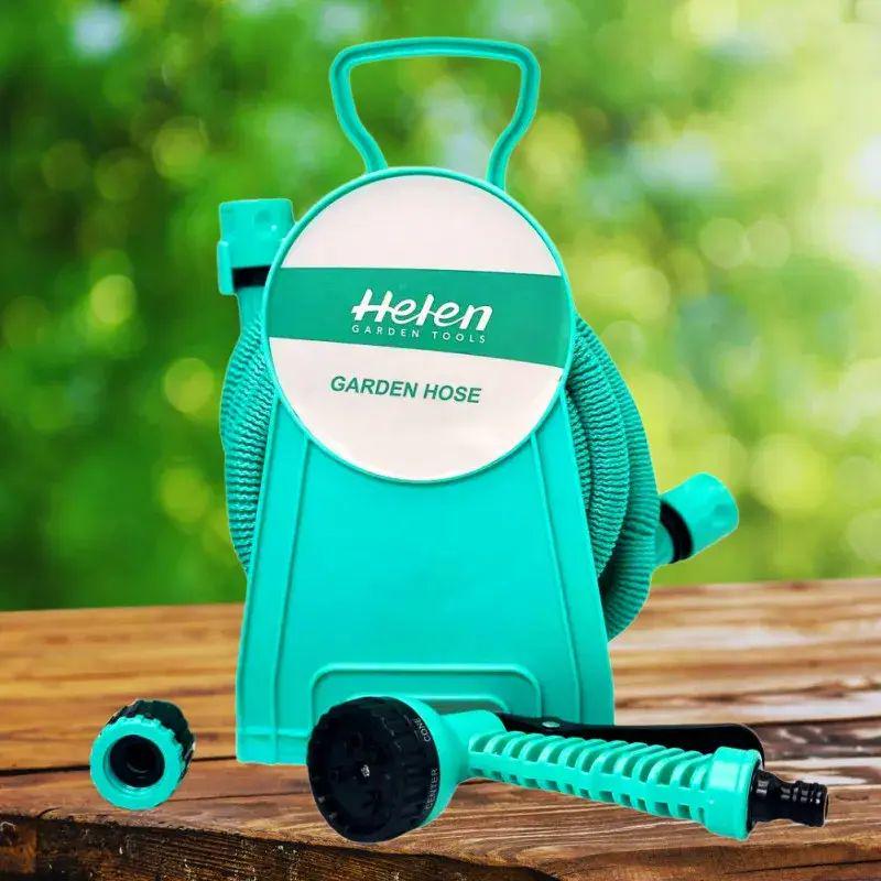 Шланг для поливу в котушці HELEN (10 м): Компактне рішення з ефектом розтягування